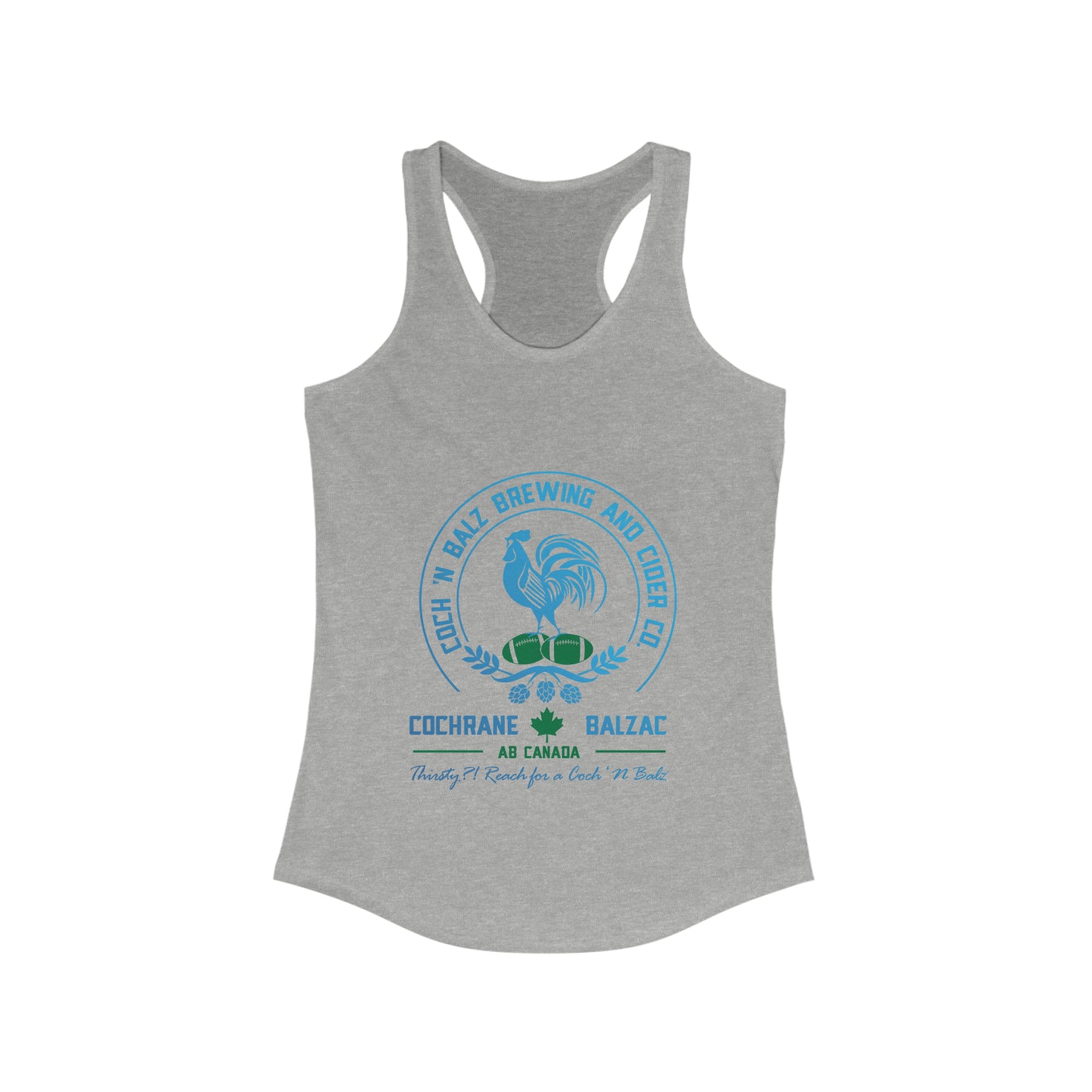 Women's Blue/Green Logo Tank