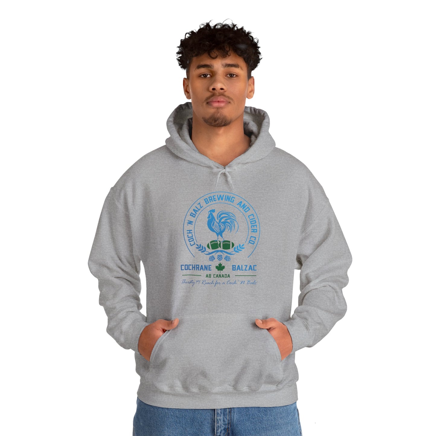 Unisex Blue/Green Logo Hoodie