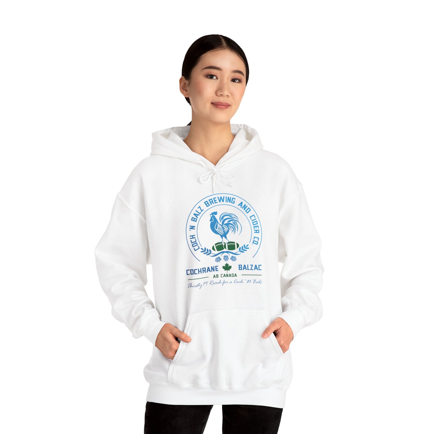 Unisex Blue/Green Logo Hoodie