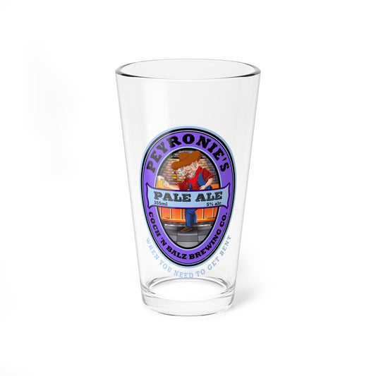 16oz American Peyronie's Pale Ale Pint Glass