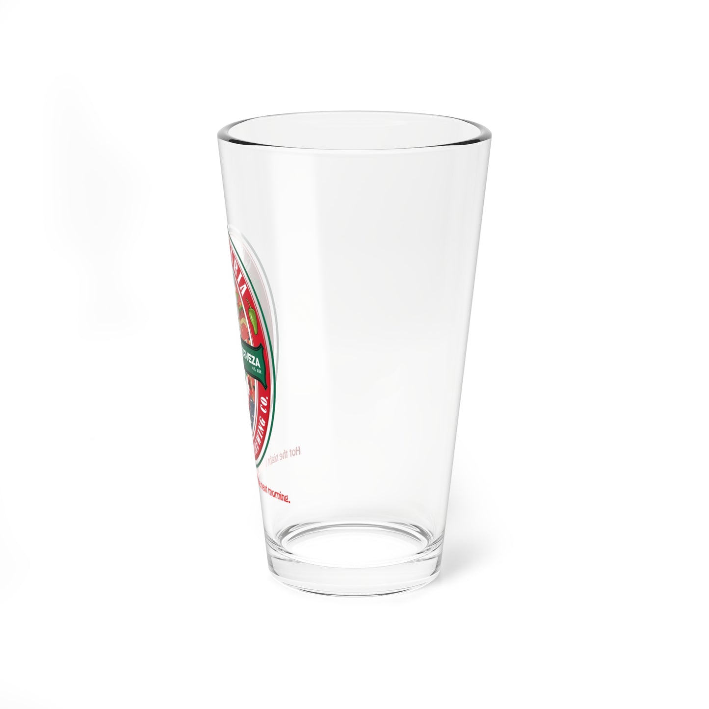 16oz Jalapeño Cerveza Pint Glass