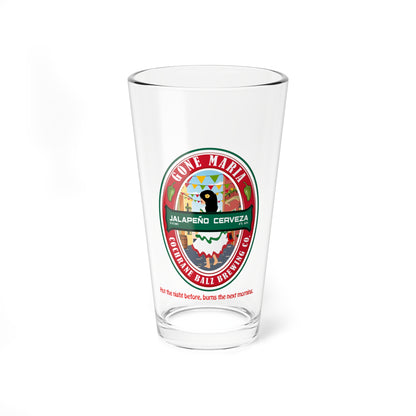 16oz Jalapeño Cerveza Pint Glass