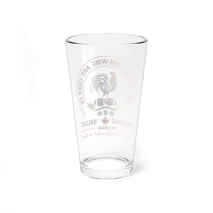 16oz Classic Coch 'N Balz Logo Pint Glass