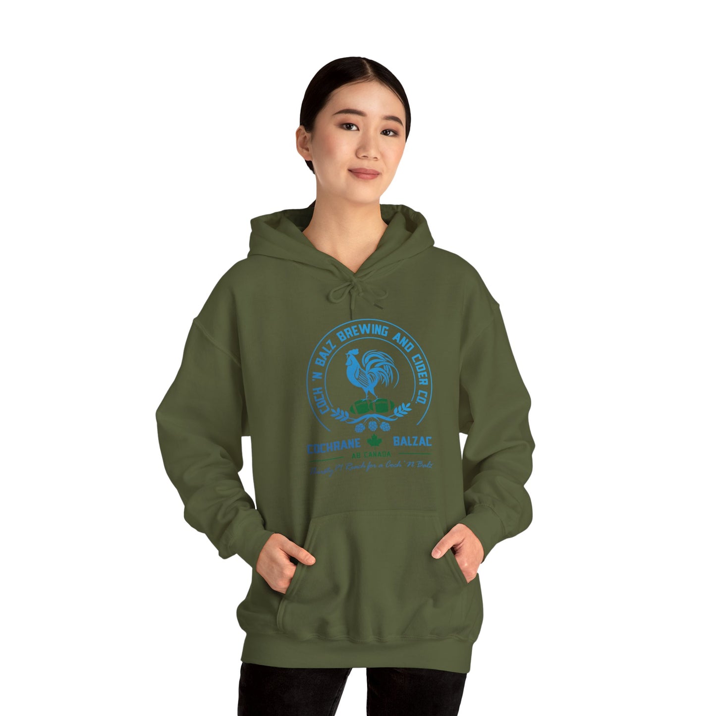 Unisex Blue/Green Logo Hoodie