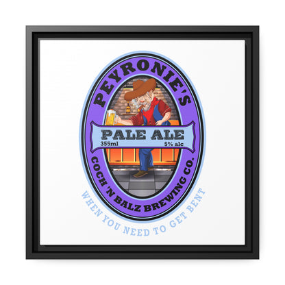 Peyronie's Pale Ale Matte Canvas