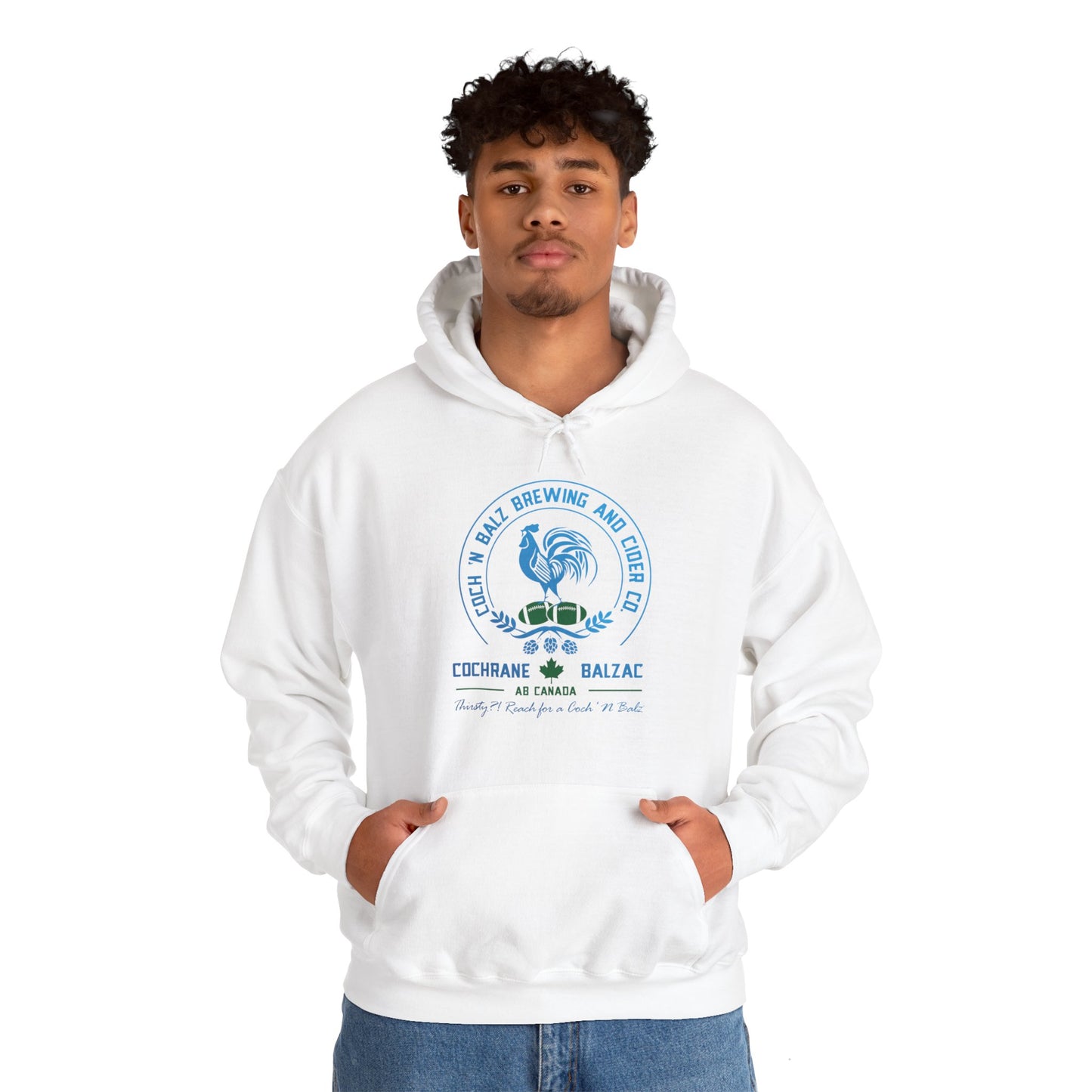 Unisex Blue/Green Logo Hoodie