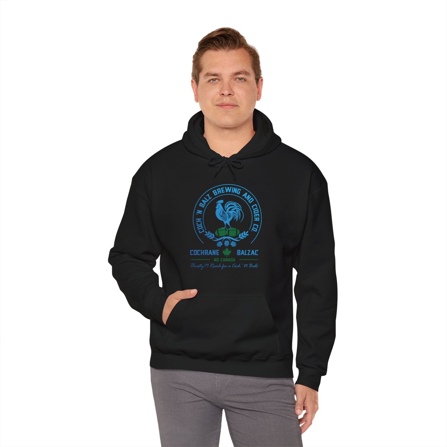 Unisex Blue/Green Logo Hoodie