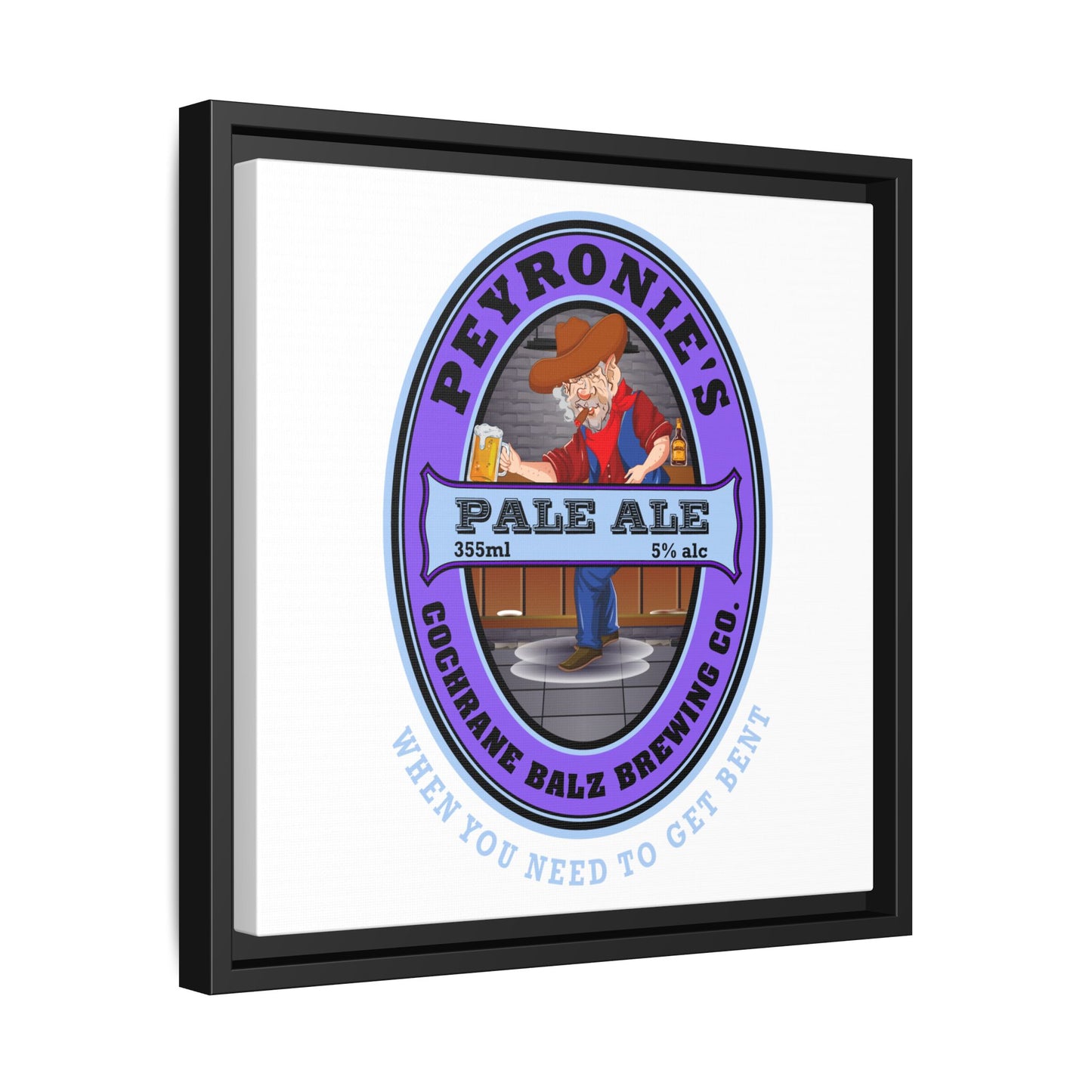 Peyronie's Pale Ale Matte Canvas