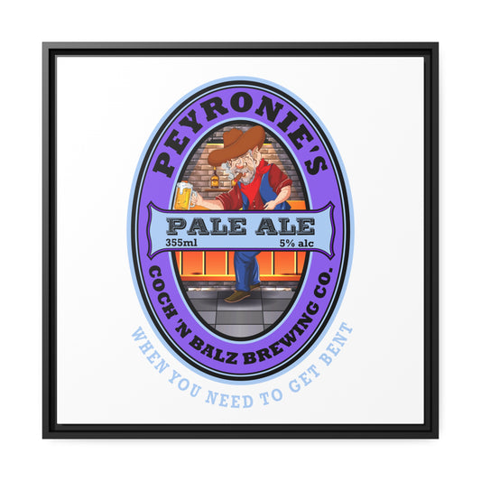 Peyronie's Pale Ale Matte Canvas