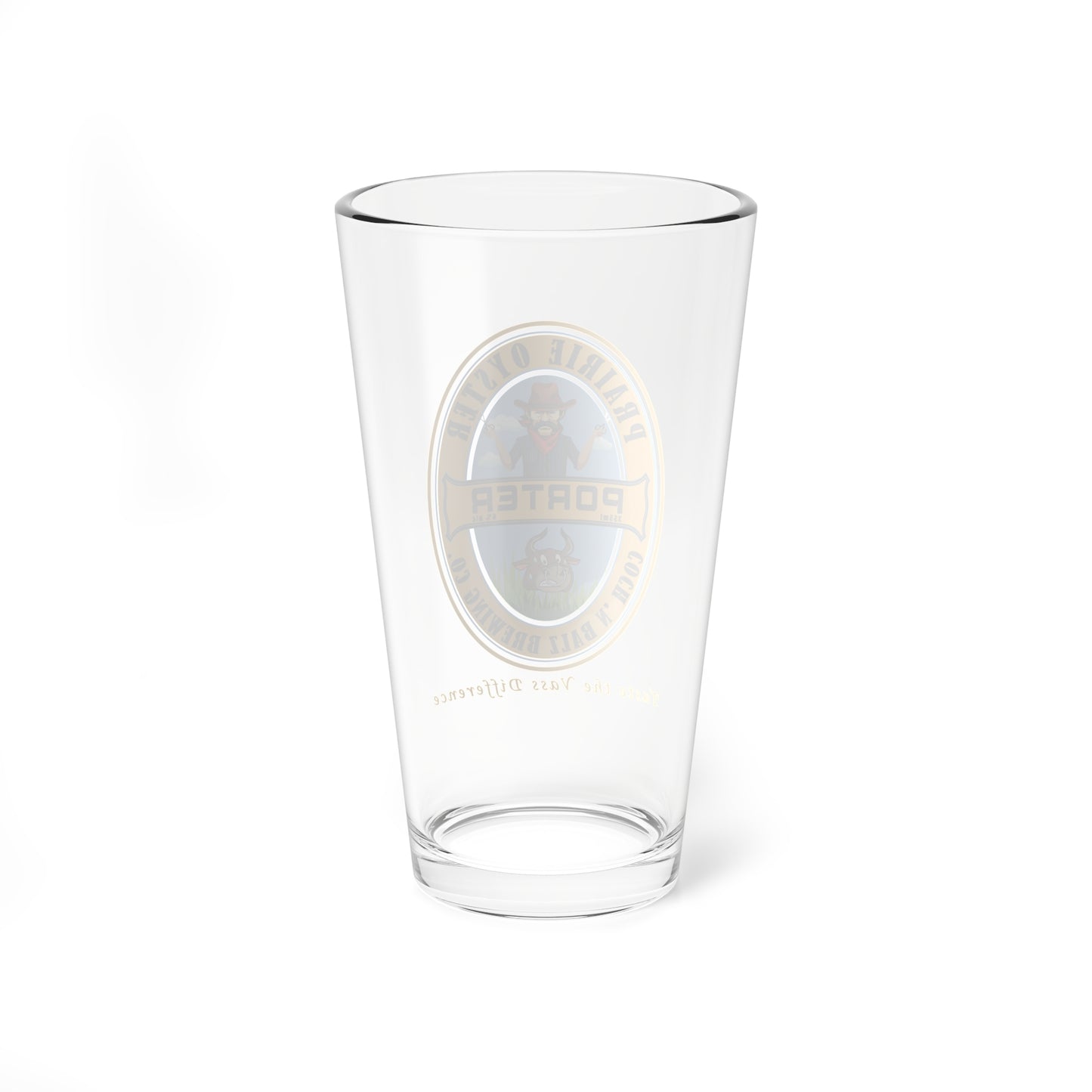 16oz Traditional Prairie Oyster Pint Glass