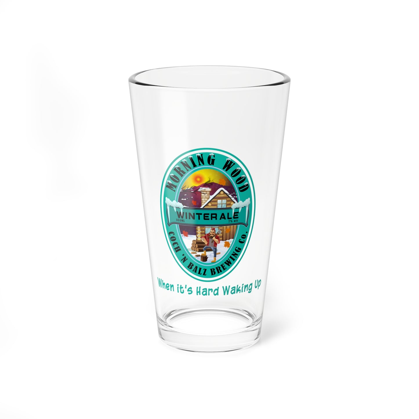 16oz Winter Ale Pint Glass