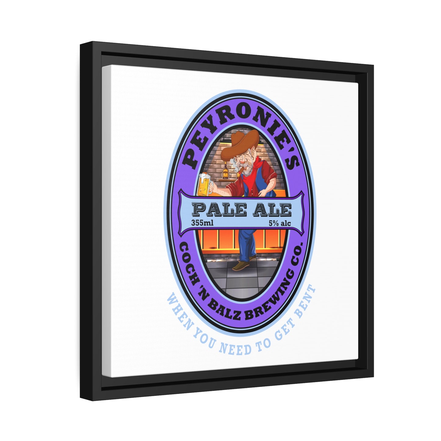 Peyronie's Pale Ale Matte Canvas