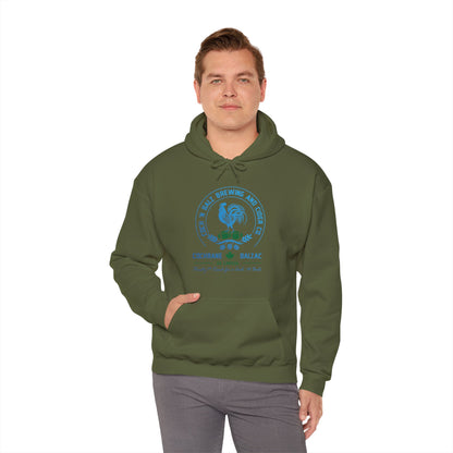 Unisex Blue/Green Logo Hoodie