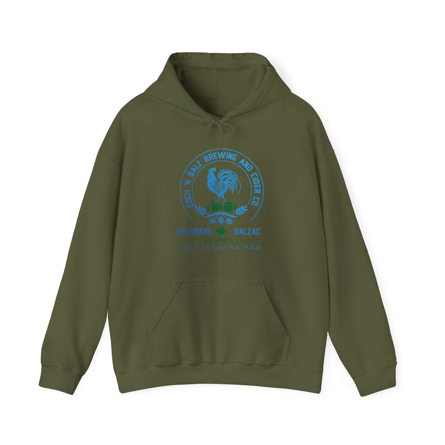 Unisex Blue/Green Logo Hoodie