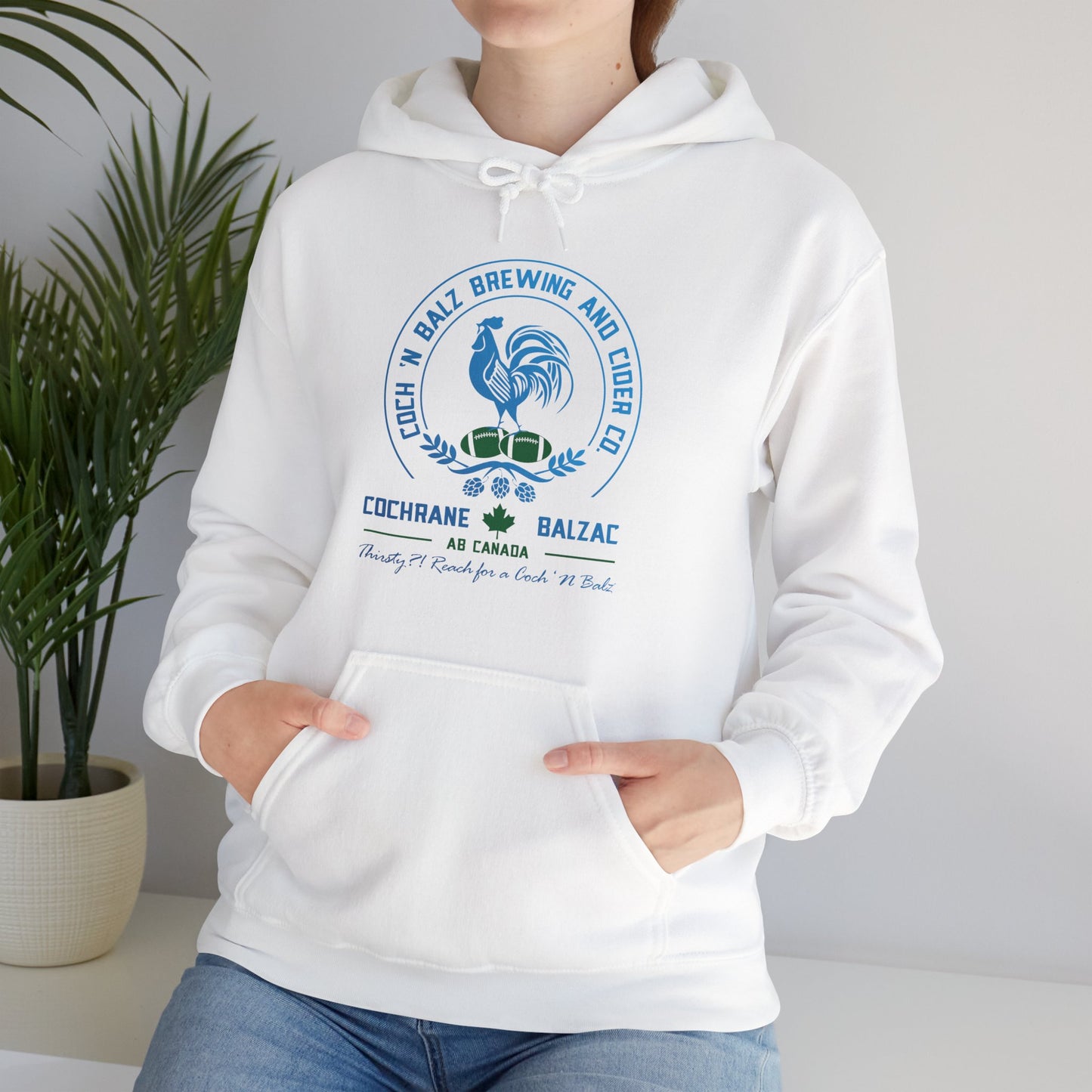 Unisex Blue/Green Logo Hoodie