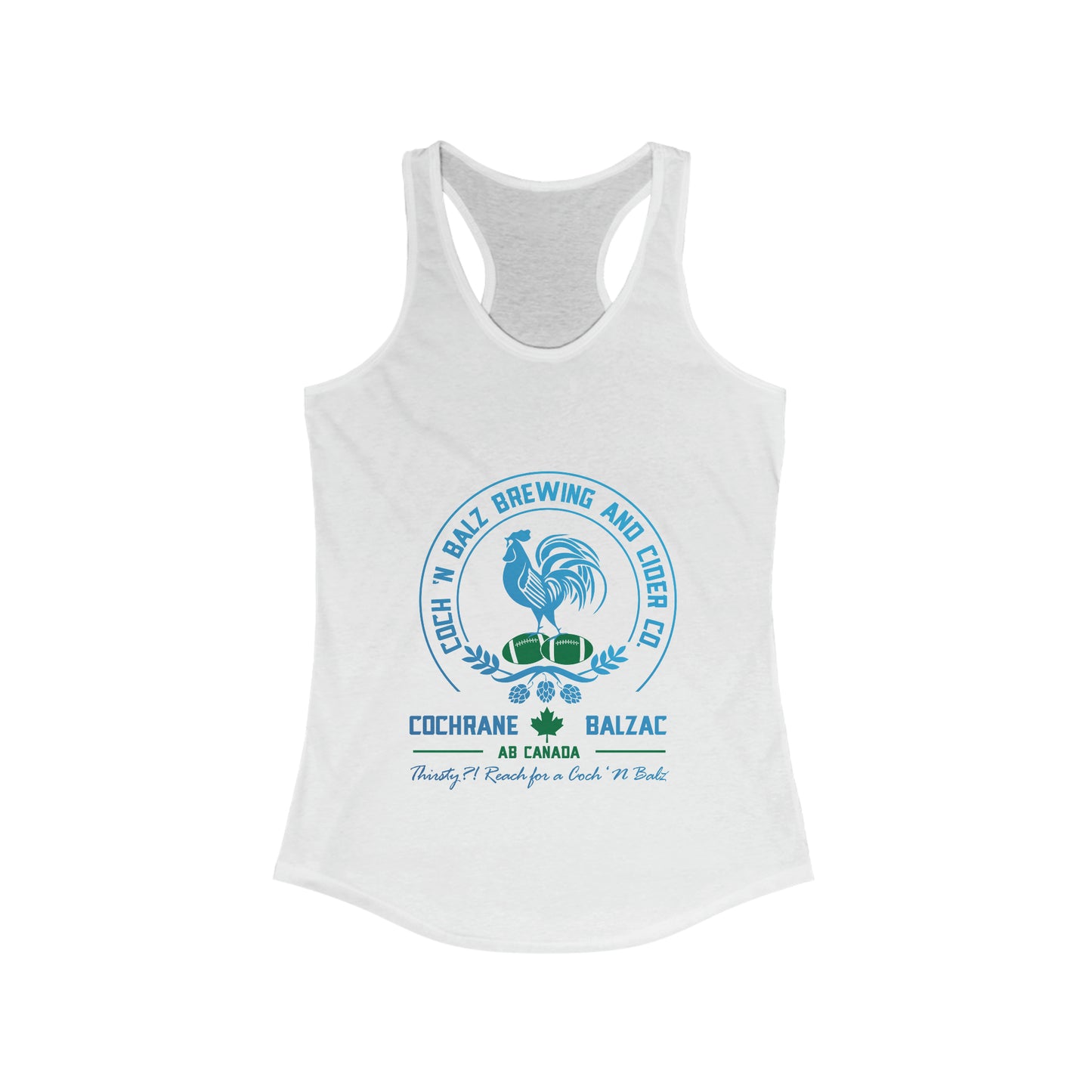 Women's Blue/Green Logo Tank