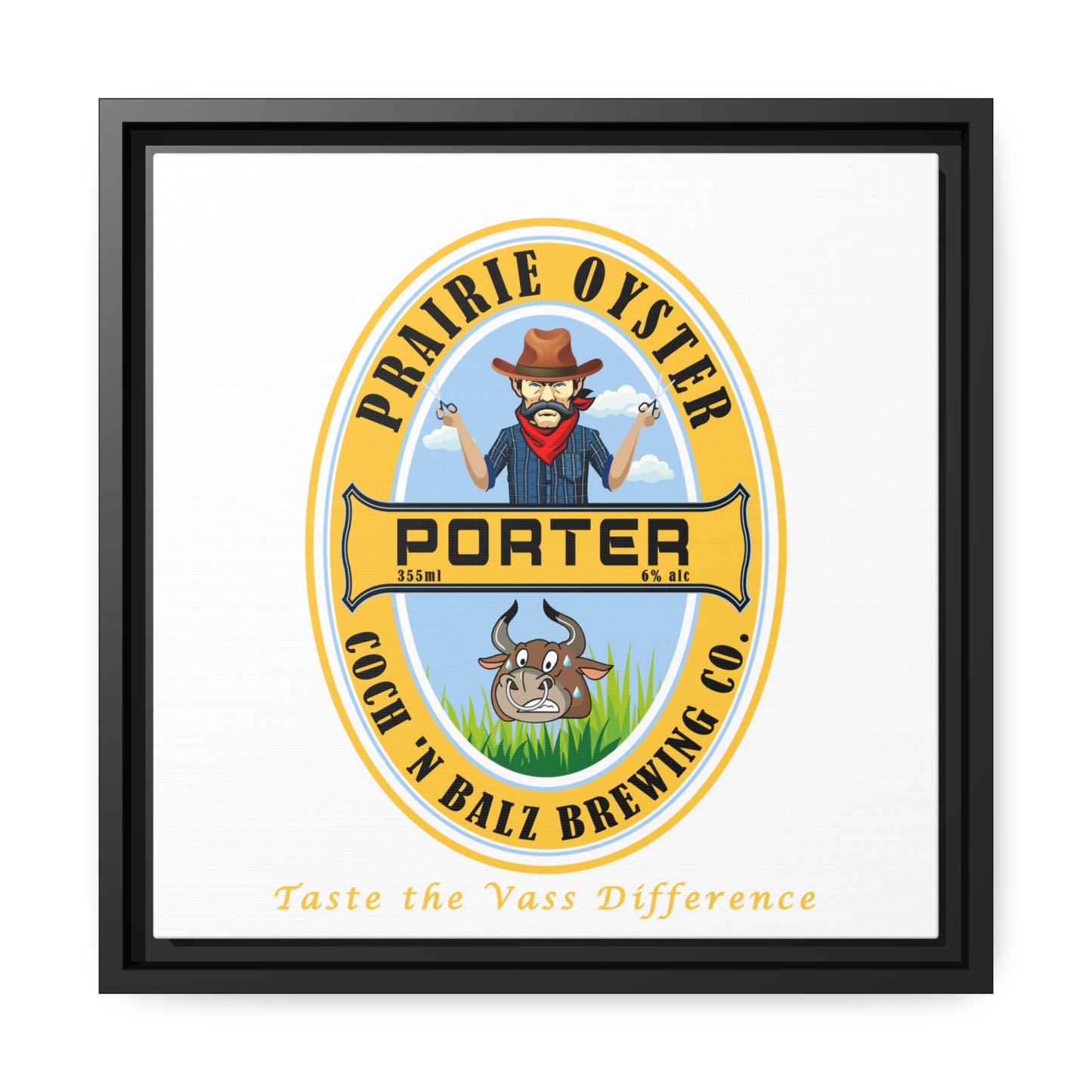 Prairie Oyster Porter Matte Canvas