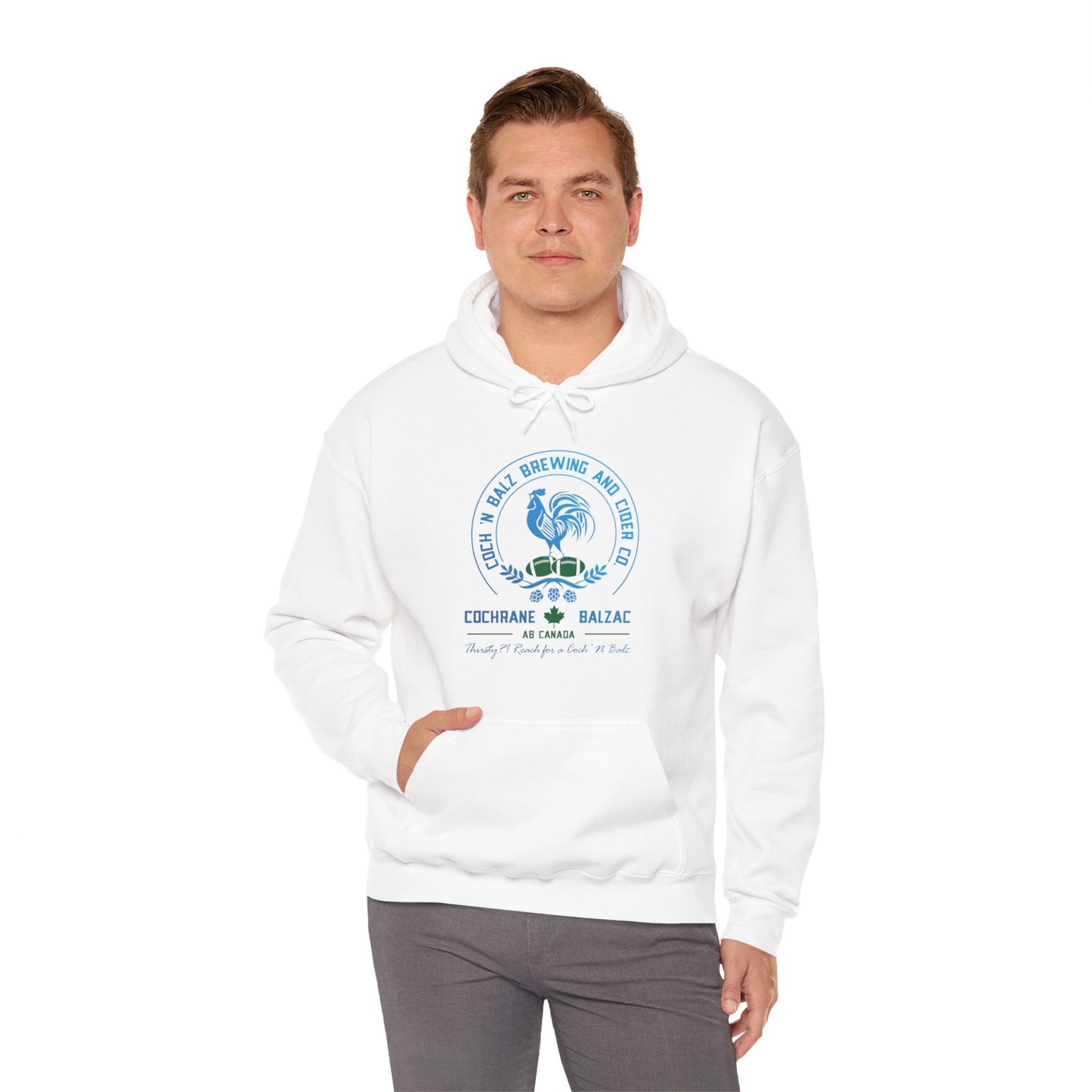 Unisex Blue/Green Logo Hoodie