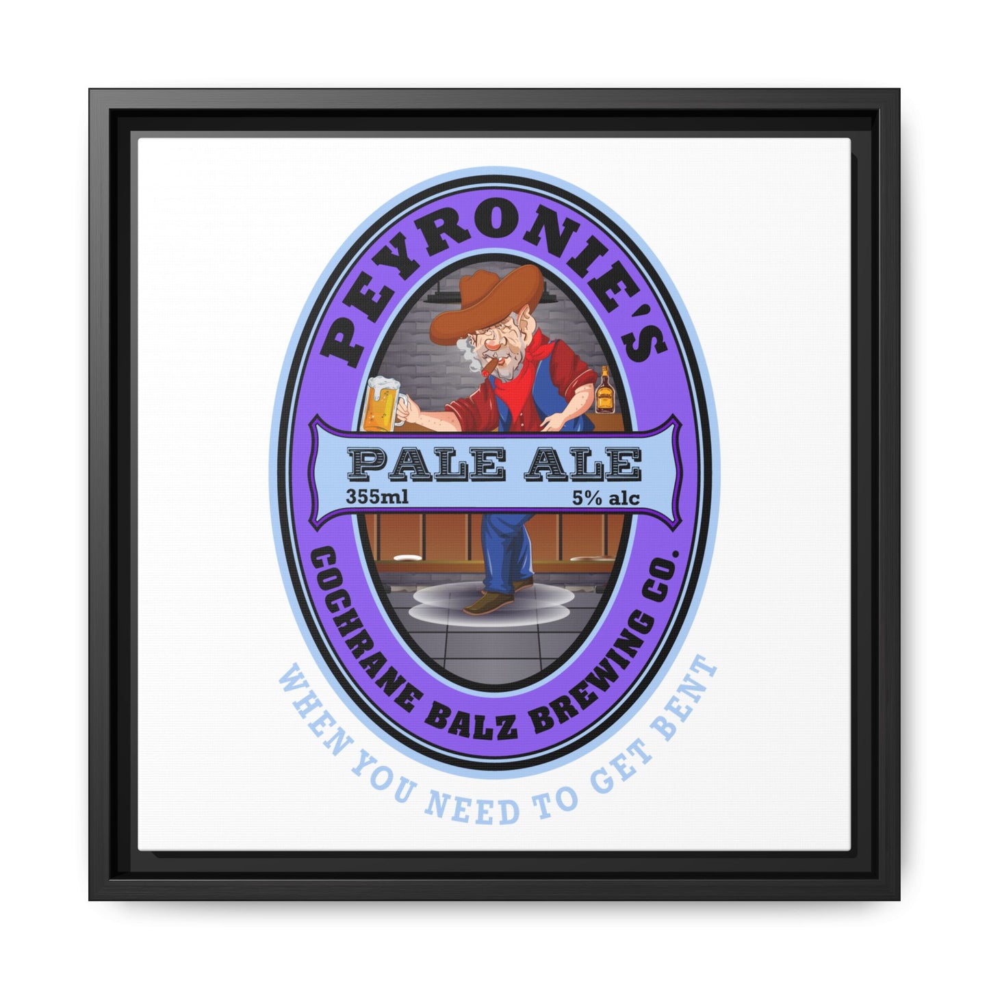 Peyronie's Pale Ale Matte Canvas